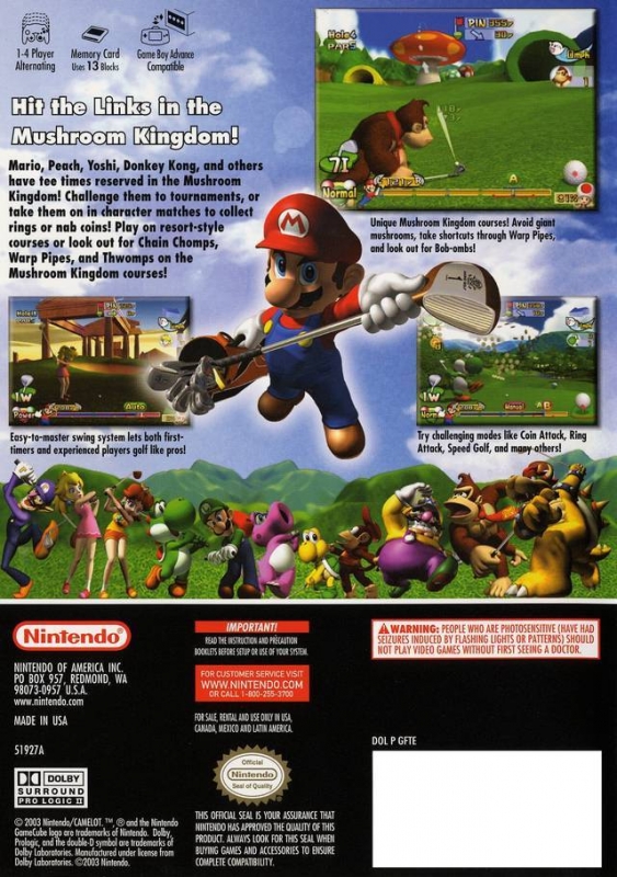 mario golf toadstool tour gamecube cheats