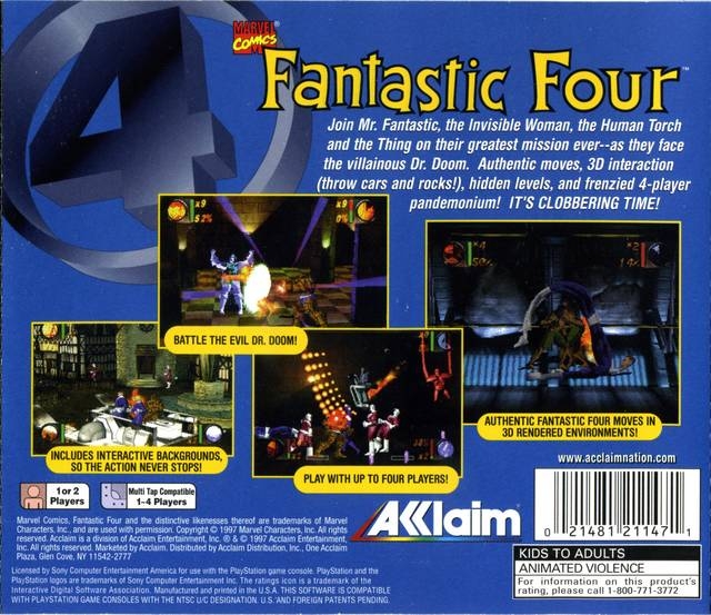 fantastic four playstation