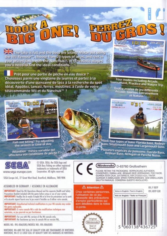Sega Bass Fishing for Wii - Sales, Wiki, Release Dates, Review