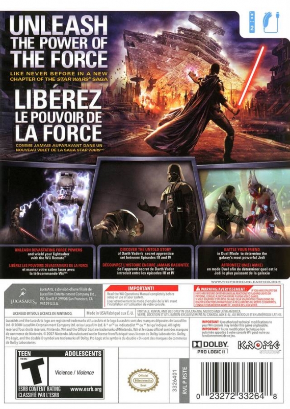 Star Wars: The Force Unleashed (video game), Star Wars Wiki em Português