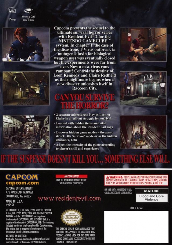 Resident Evil 2 For Gamecube Cheats Codes Guide Walkthrough Tips Tricks