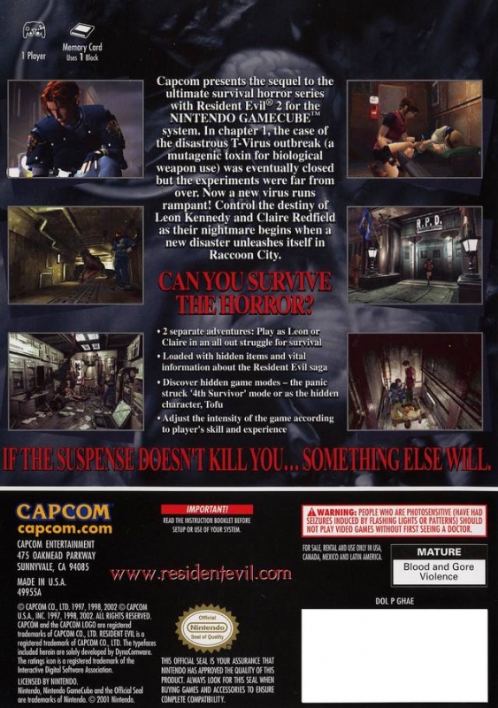 Resident Evil 2 Walkthrough, Cheats, and Codes