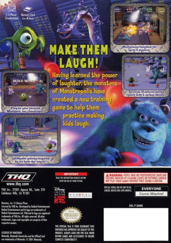 Monsters, Inc. (video game) - Wikipedia