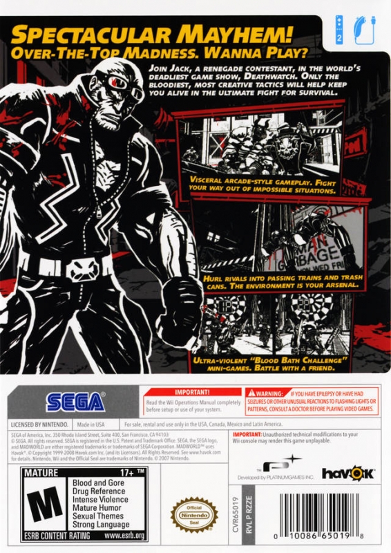 MADWORLD  PlatinumGames Inc. Official WebSite