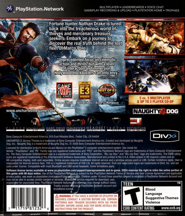 Uncharted 2 Debuts As Playstation 3's Second Best Game Of All Time  According To MetaCritic