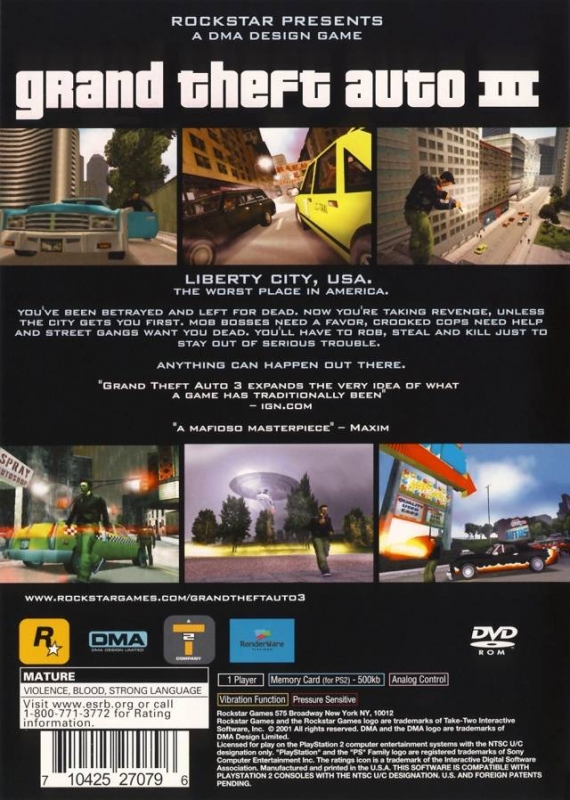 Grand Theft Auto III PS2 Review