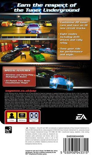 Need for Speed: Underground Rivals, PSP Wiki