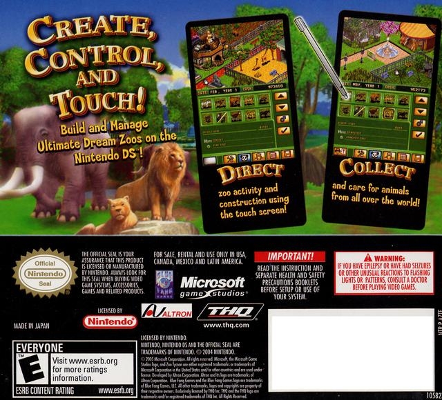 Play Nintendo DS Zoo Tycoon DS (USA) Online in your browser 