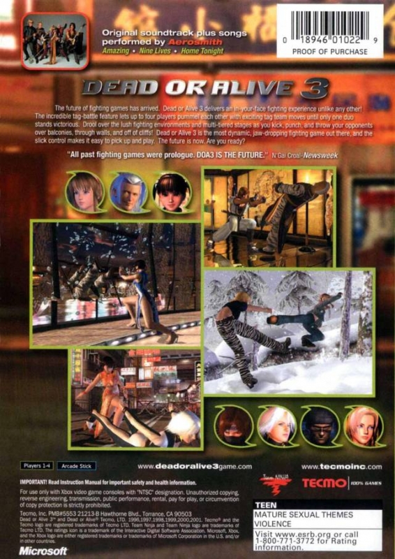 Dead or Alive 3 Original Xbox Review