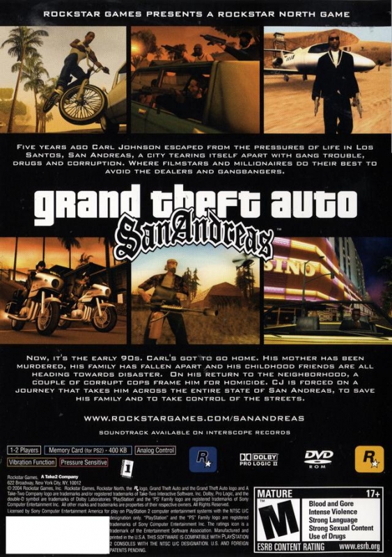 San Andreas Playstation 2 Cheats Codes