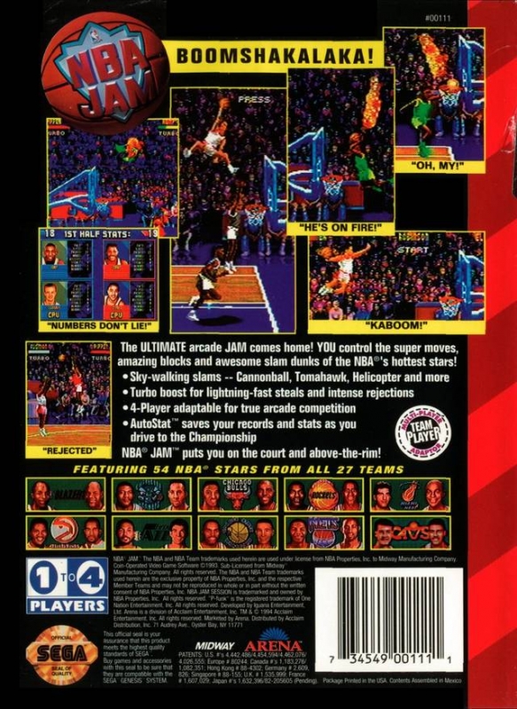 NBA Jam cheats