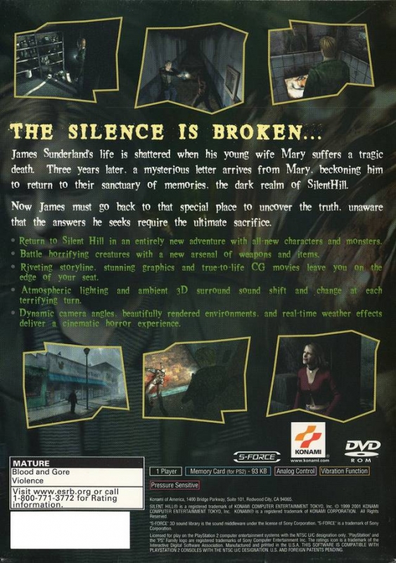 Silent Hill 2 - PlayStation 2, PlayStation 2