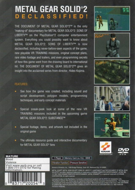 The Document of Metal Gear Solid 2, Metal Gear Wiki