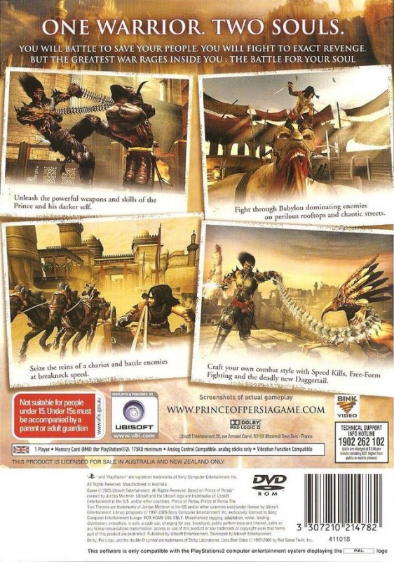 Prince of Persia: Sands of Time for PlayStation 2 - Sales, Wiki, Release  Dates, Review, Cheats, Walkthrough