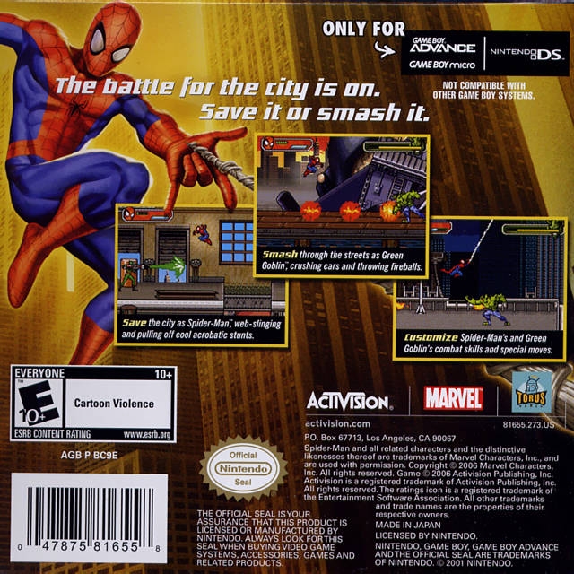 Spider Man Battle For New York For Game Boy Advance Cheats Codes Guide Walkthrough Tips Tricks Spider Man Battle For New York For Game Boy Advance Cheats Codes Guide Walkthrough Tips Tricks