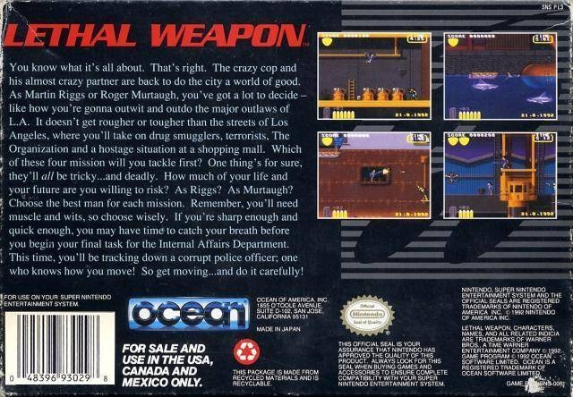 Lethal weapon 2025 super nintendo