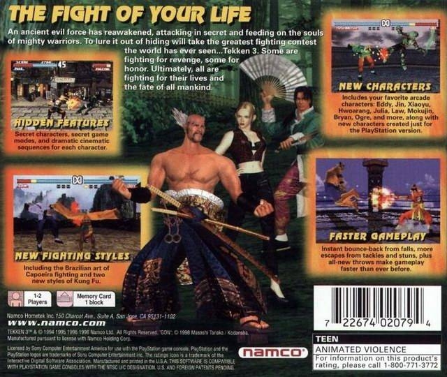 Tekken 3 PlayStation - Sales, Wiki, Dates, Cheats, Walkthrough