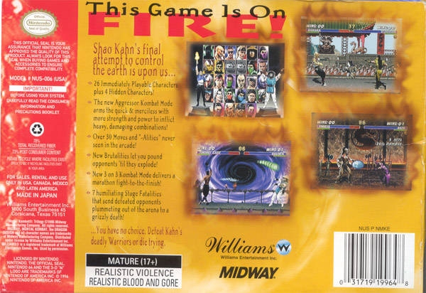 Proto:Mortal Kombat Trilogy (Nintendo 64)/May Build - The Cutting Room Floor