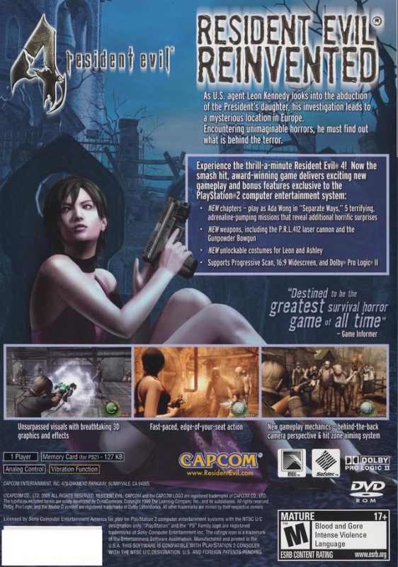 Resident Evil 4 Game Cheats and Walkthrough for PS2