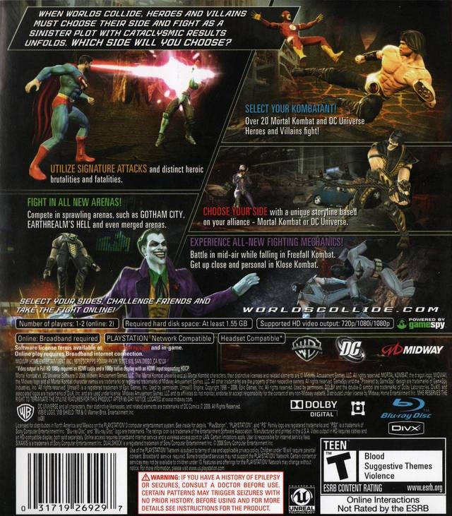 Mortal Kombat VS DC Universe - FATALITY  Kitana  