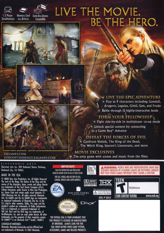 The Lord of the Rings return of the king Original - PS2