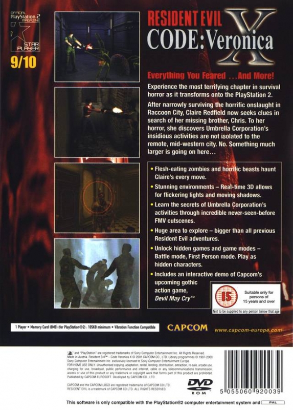 Review: “Resident Evil: Code Veronica X” (Playstation 2 Game