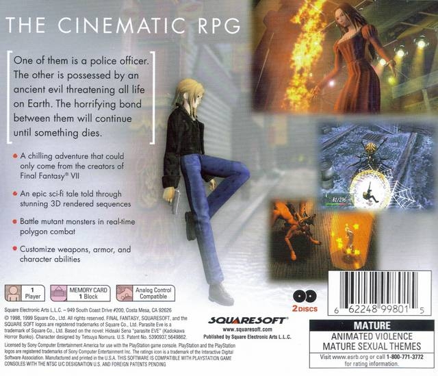 TGDB - Browse - Game - Parasite Eve (PSOne Classic)