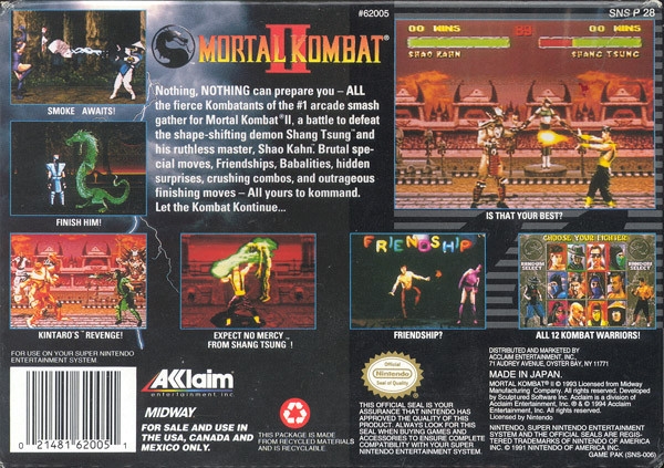 Mortal Kombat, SNES Wiki