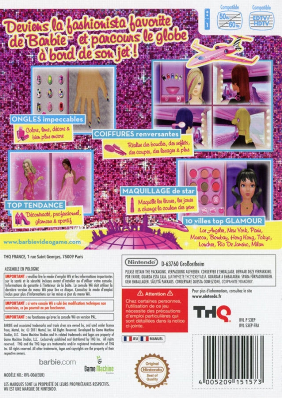 Barbie: Jet, Set & Style! for Wii - Sales, Wiki, Release Dates, Review ...