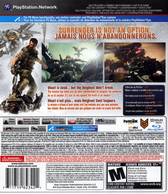 Killzone 3 Coming to PS3 February 22, 2011 – PlayStation.Blog