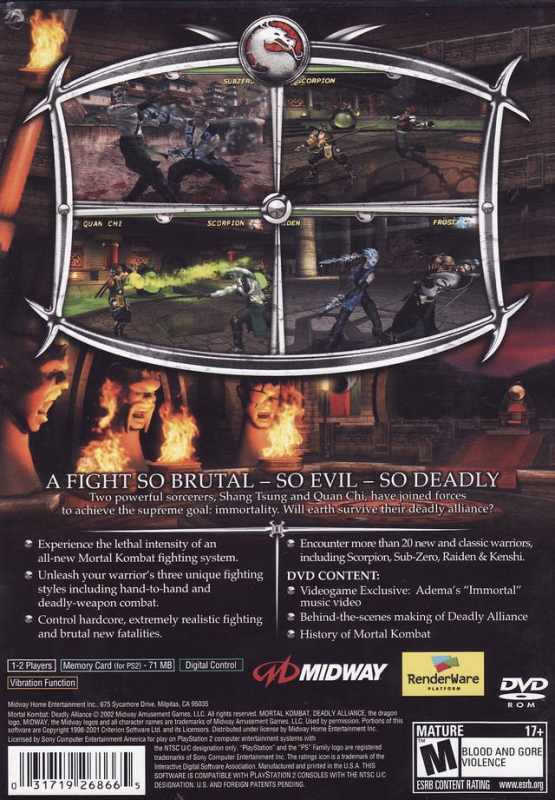 Mortal Kombat: Shaolin Monks for PlayStation 2 - Sales, Wiki, Release  Dates, Review, Cheats, Walkthrough