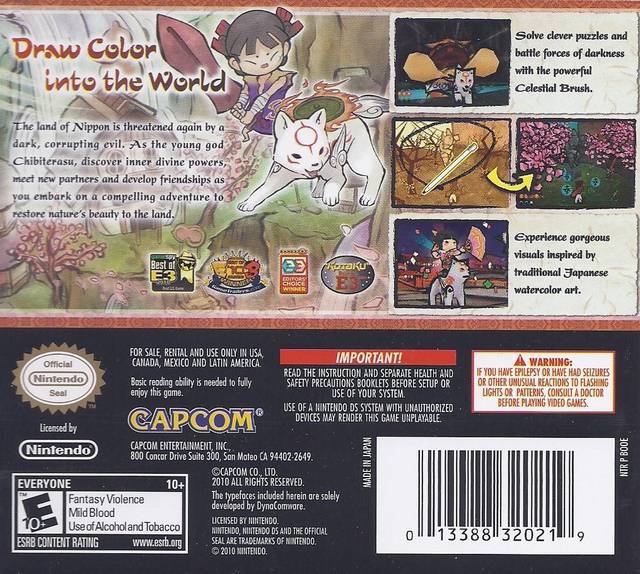 Okamiden for Nintendo DS, I recently started a new series o…