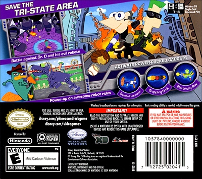 phineas and ferb nintendo ds