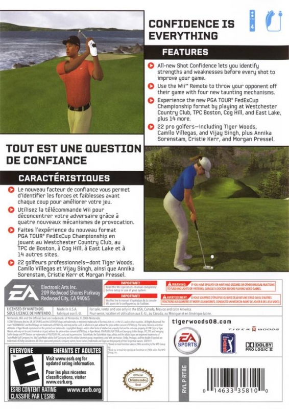 tiger woods pga tour 08 cheats