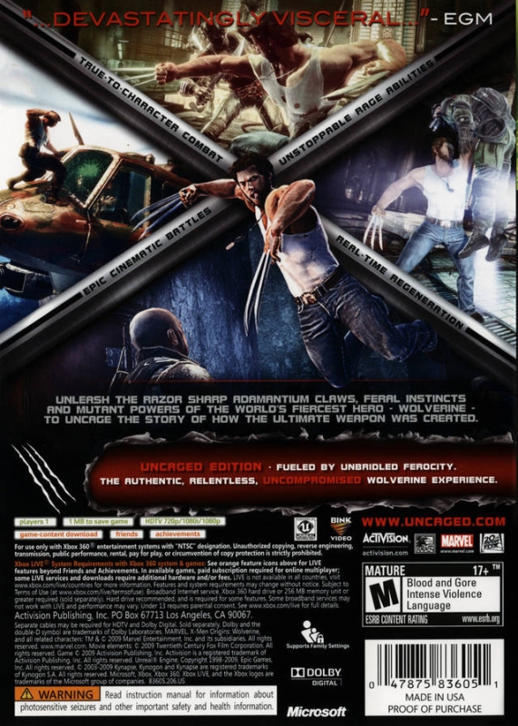 wolverine game xbox one