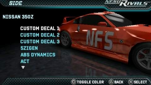 Screenshot of Need for Speed: Underground - Rivals (PSP, 2005) - MobyGames